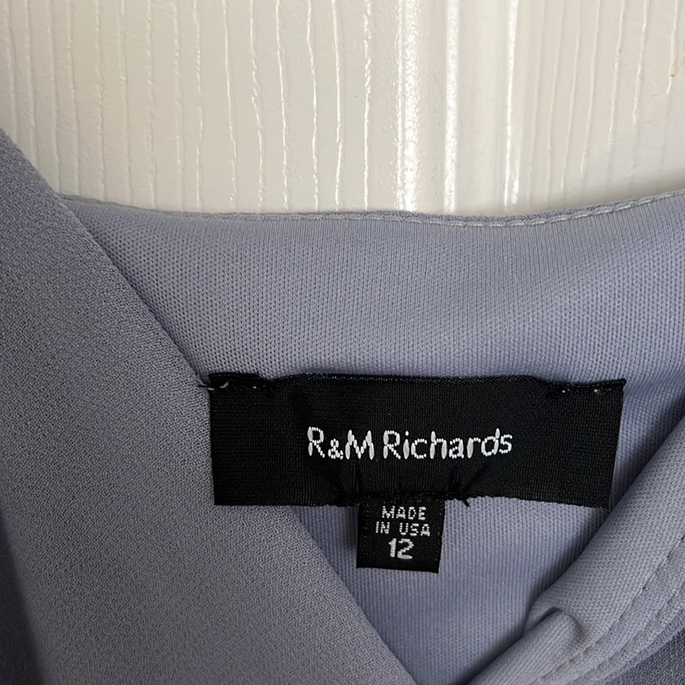 R&M RICHARD’S ELEGANT LONG DRESS WITH JACKET•COLOR IS PERIWINKLE/LAVENDER - Picture 15 of 16